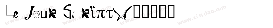 Le Jour Script字体转换